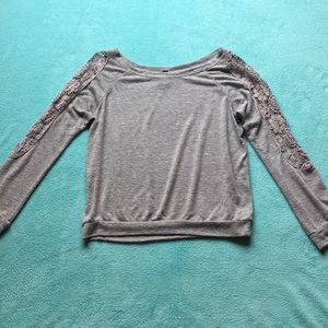 Windsor 3/4 Sleeve Crochet Detail Shirt Size L